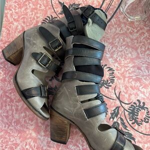 Free Bird Cage Buckle Heels Size 10